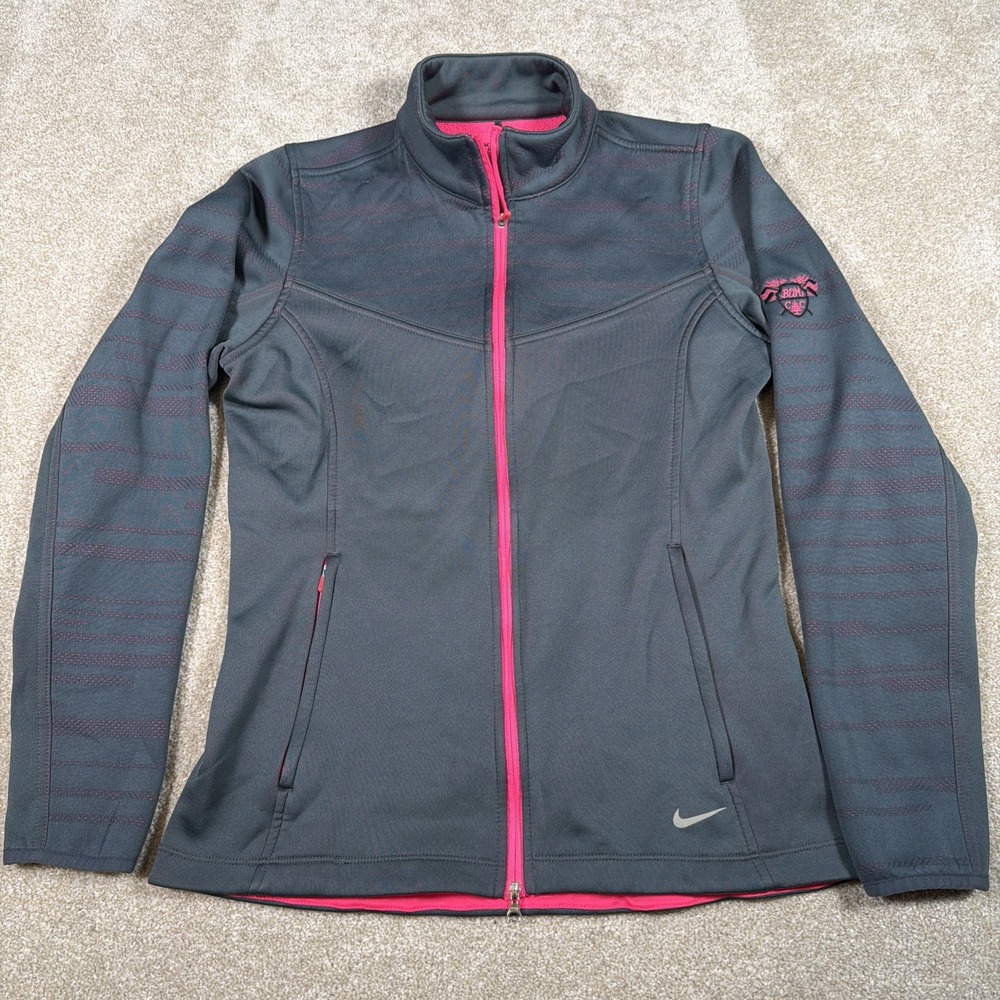 Nike Golf Tour Performance‎ Full Zip Jacket Womens Medium Therma Fit BDM CC Logo